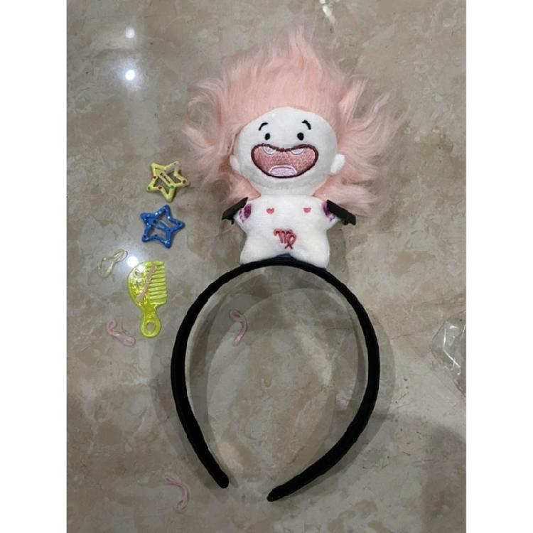 Lustiges Haarband Cartoon Plüschpuppe Stirnband Breitkrempige Haarnadel Foto Kopfschmuck
