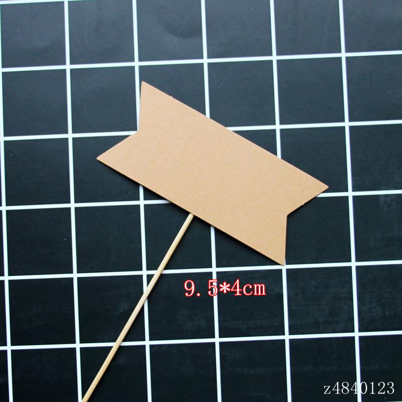 Kraft Paper Happy Birthday Cake Topper - Handwritten Decoration Insert