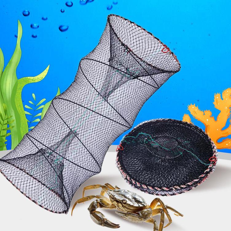 Round Foldable Crab and Shrimp Fishing Net and Lobster Cage