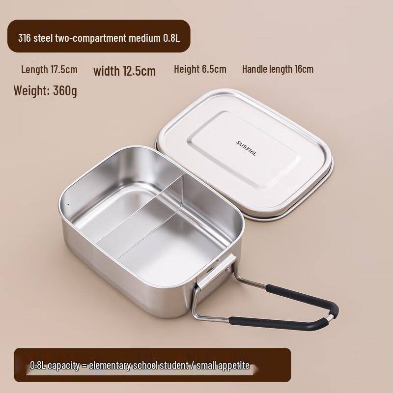 

316 Stainless Steel Compartmented Lunch Box
