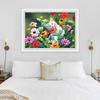 New 5D DIY Diamond Painting Cat Flower Diamond Embroidery Animal Cross Stitch Full Square Round Drill Home Decor Manual Art Gift