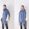Winter Korean Style Scarves Pashmina  Wraps Female Cashmere Shawl Cashmere Scarves Solid Scarf