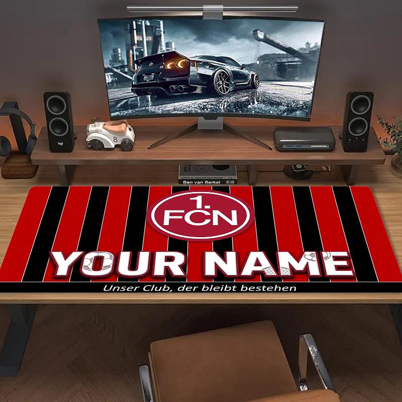 Custom Name Fc Nrnberg Mouse Pad Large Gaming Table Cushion Non-slip Laptop Tablet Big Mousepad XXL Mat Mini PC Playmat With Lock edge