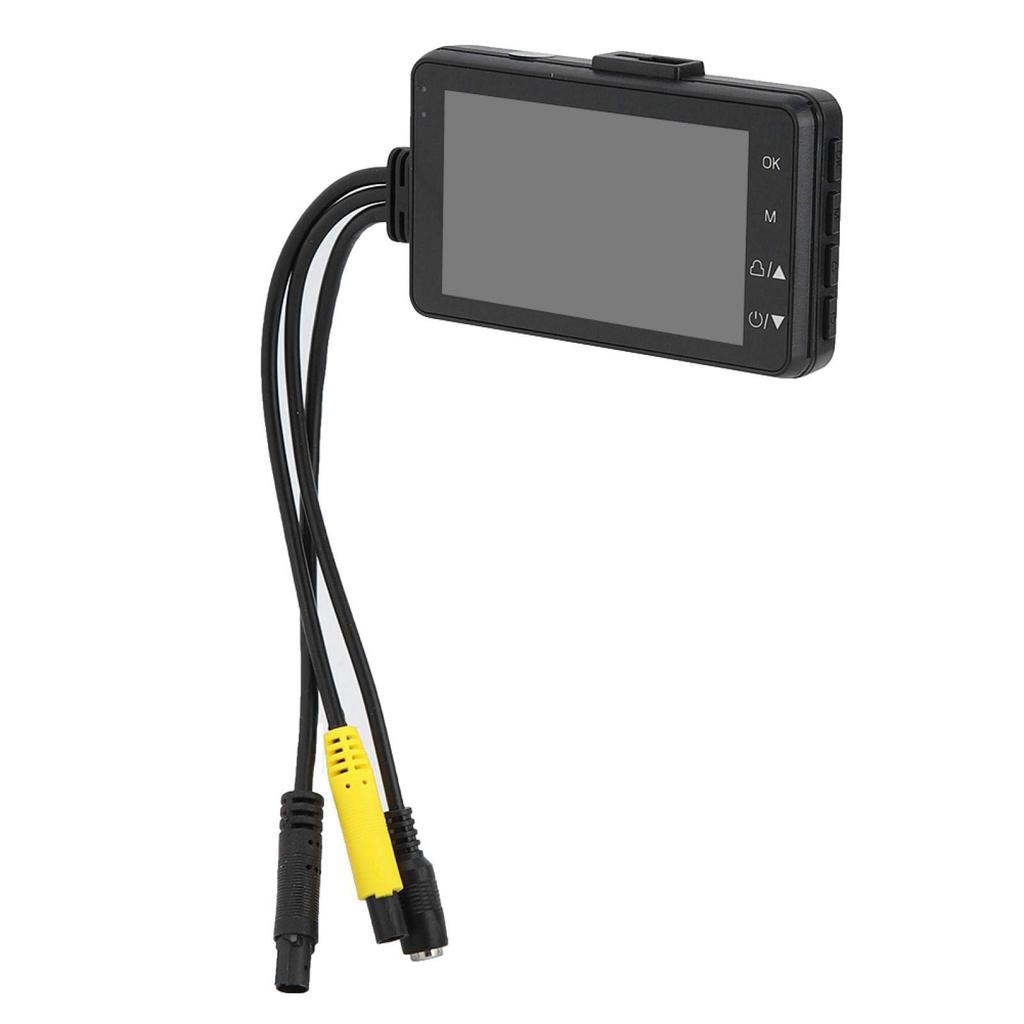 Motorcycle Drive Recorder, Driving Recorder, Dash Cam Reverse Camera, Loop Recording, ABS Material, Durable,