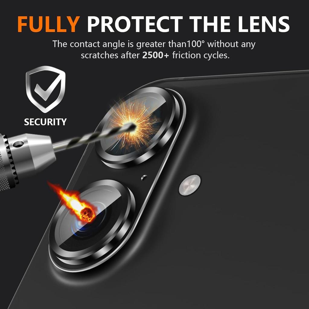 Metal Glass Camera Lens Protector Cover For For Iphone 16e 16 E 1 Pro Max 14 Plus 13 Mini For Iphone16 For Iphone16e 16Plus Protection Film