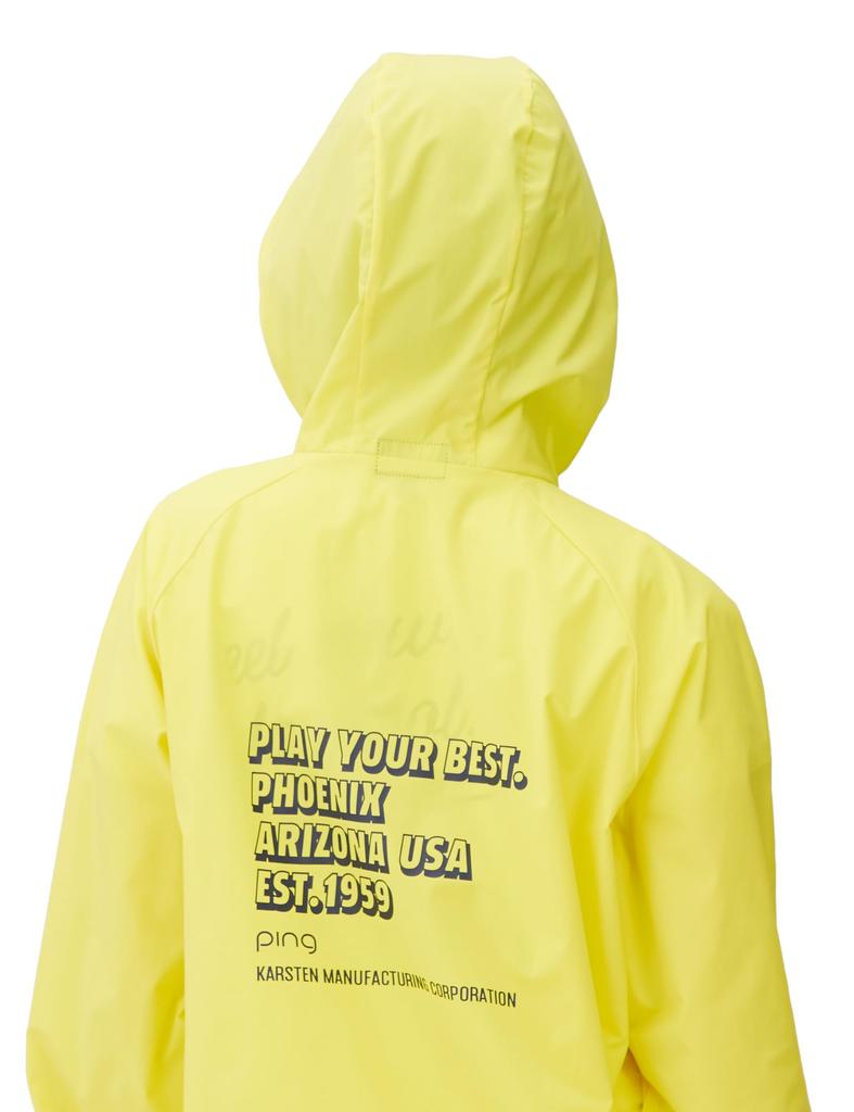 Langärmiger Anorak-Parka Hochwasserabweisend Mit Aufbewahrung Golf S [Ping Apparel] Damen (Wasserabweisend, Tasche) / / 622-4120202 060_Gelb