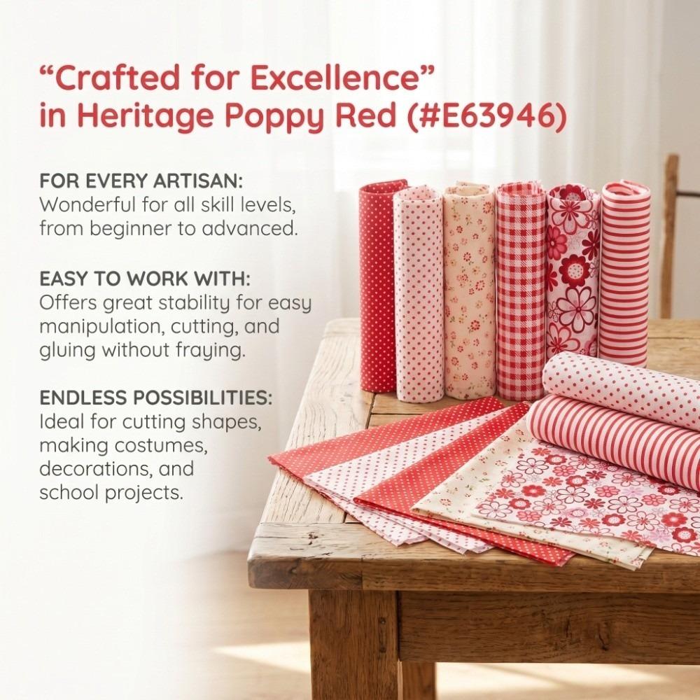 7Pcs Red floral pattern Cotton Fabric Bundle Quilting Fabric  Fabric art production 25*25cm