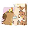 Cartoon Capybara Lomo Cards Double-sided Collection Cards Lovely Capybara Photocards  Gift
