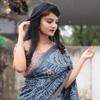 Хлопковое шелковое сари Калямкари, Cotton Silk Saree Kalamkari for Wedding (Grey),  C J Enterprise