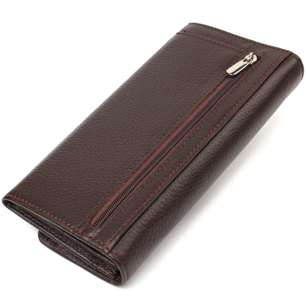 Women's Leather Wallet with Convenient Functionality CANPELLINI 21723 Brown