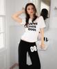 ROSEFRANTZ Minimal French Lettering T-Shirt [White]