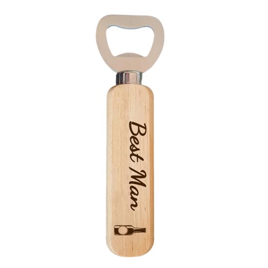 Bottle Openers with Wooden Handle Bartender Bottle Opener Engraved Beer Bottle Opener for Guests Wedding Birthday Party