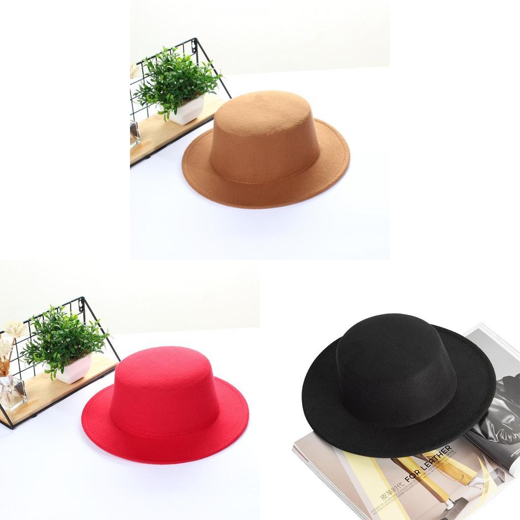 Elegante Cappello Fedora in Feltro di Lana per Uomo e Donna con Ampia Falda e Calore per Viaggi all'Aperto