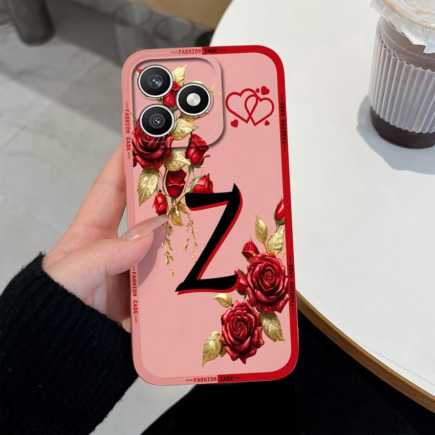 

Soft Case For Honor X8d X9d X7d X6d X8 X7 X6 X5 X8c X7a X6b X5c Romantic Rose Letters Full Protection Advanced Bumper For Honor Anti Fingerprint Cover Honor X9D 5G