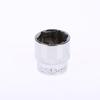 6-24Mm 3/8 Short Hex Socket Mirror Polished Chrome-Plated Steel Hex Socket Wrench Head For Auto Repair Home Tool