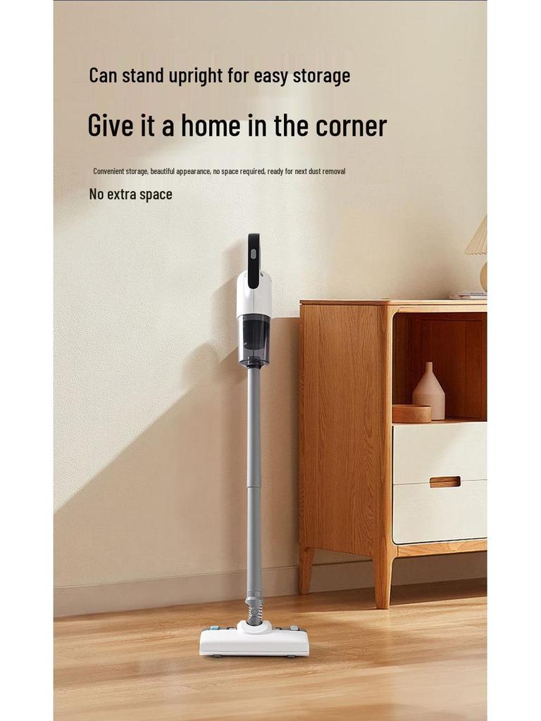 High-Power Handheld Vacuum Cleaner & Mop Combo for Home and Car