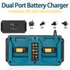 Portable Battery Charger For Makita 18V 20V BL1860 BL1840 BL1430 BL1415 Lithium Battery Replacement Charger EU/US/UK/AU Plug