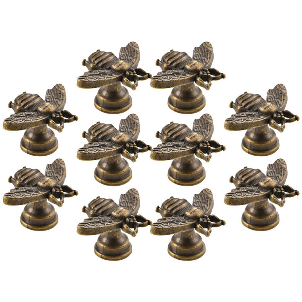 10Pcs Antique Pull Handle Drawer Single Hole Door Handle Cabinet Handles Furniture Hardware Accessories