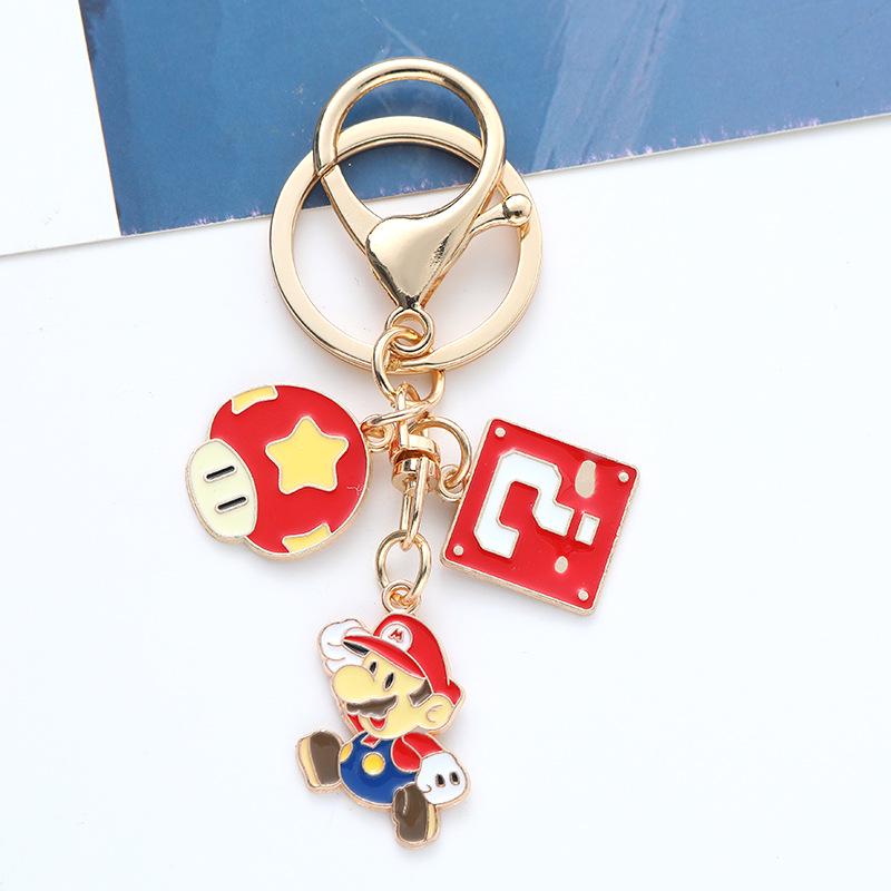 Super Mario Cartoon Keychain Pendant & AirPods Case Decoration