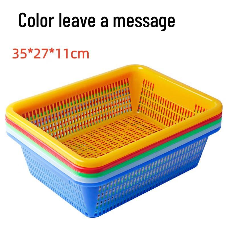 Colored Plastic Kitchen Washing Basket Set