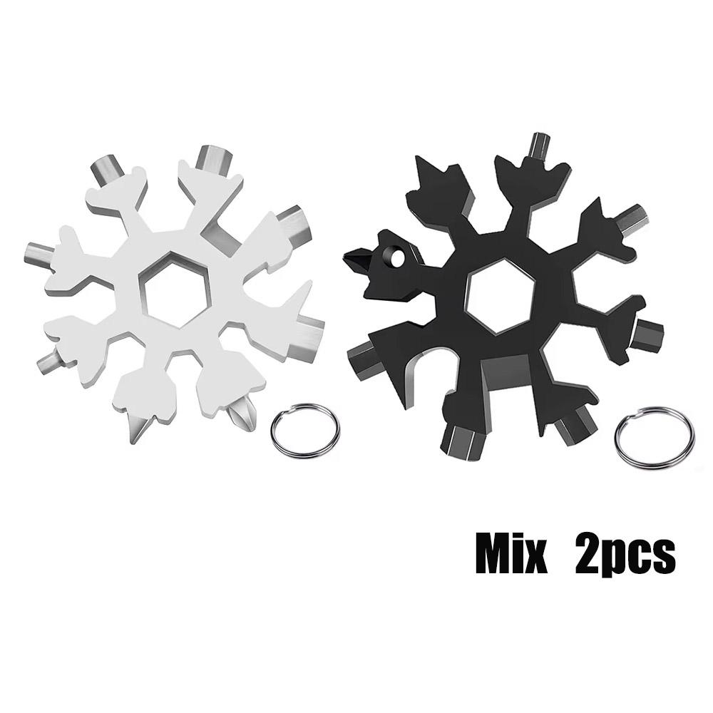 1/2 szt. 18-w-1 Wielofunkcyjne narzędzie klucz płatkowy śrubokręt otwieracz do butelek do nurkowania na zewnątrz narzędzia survivalowe na kemping