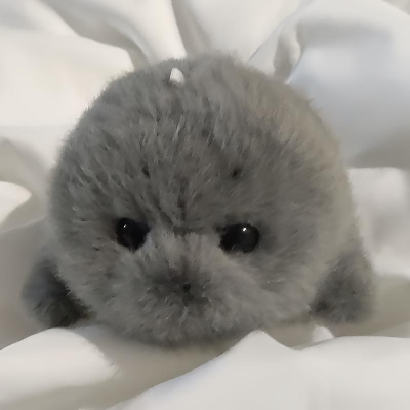 Weicher Grauer Robben Plüsch Schlüsselanhänger Weiße Robben Plüschtiere Anhänger Tier Mode Stoffpuppe Schlüsselring Autoschlüssel Zubehör Auto Schmuck