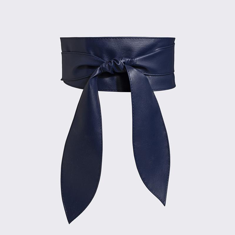 Ladies' Versatile Decorative Belt, Women's Wide Waistband, Soft Leather Ribbon, Women's Waistband, Knotted Belt