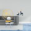 Iron Reindeer Figurine Decorative Sculpture Collectible Ornament for Bookshelf Office Desk Bedroom