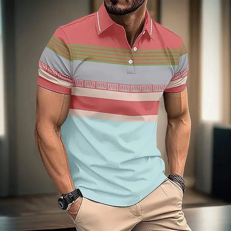 The Men's Polo Shirt Adopts a Casual and Fashionable Style