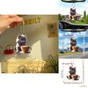 2d Delightful Acrylic Car Hanging Decoration Cheerful Christmas Tree Ornament For Cars