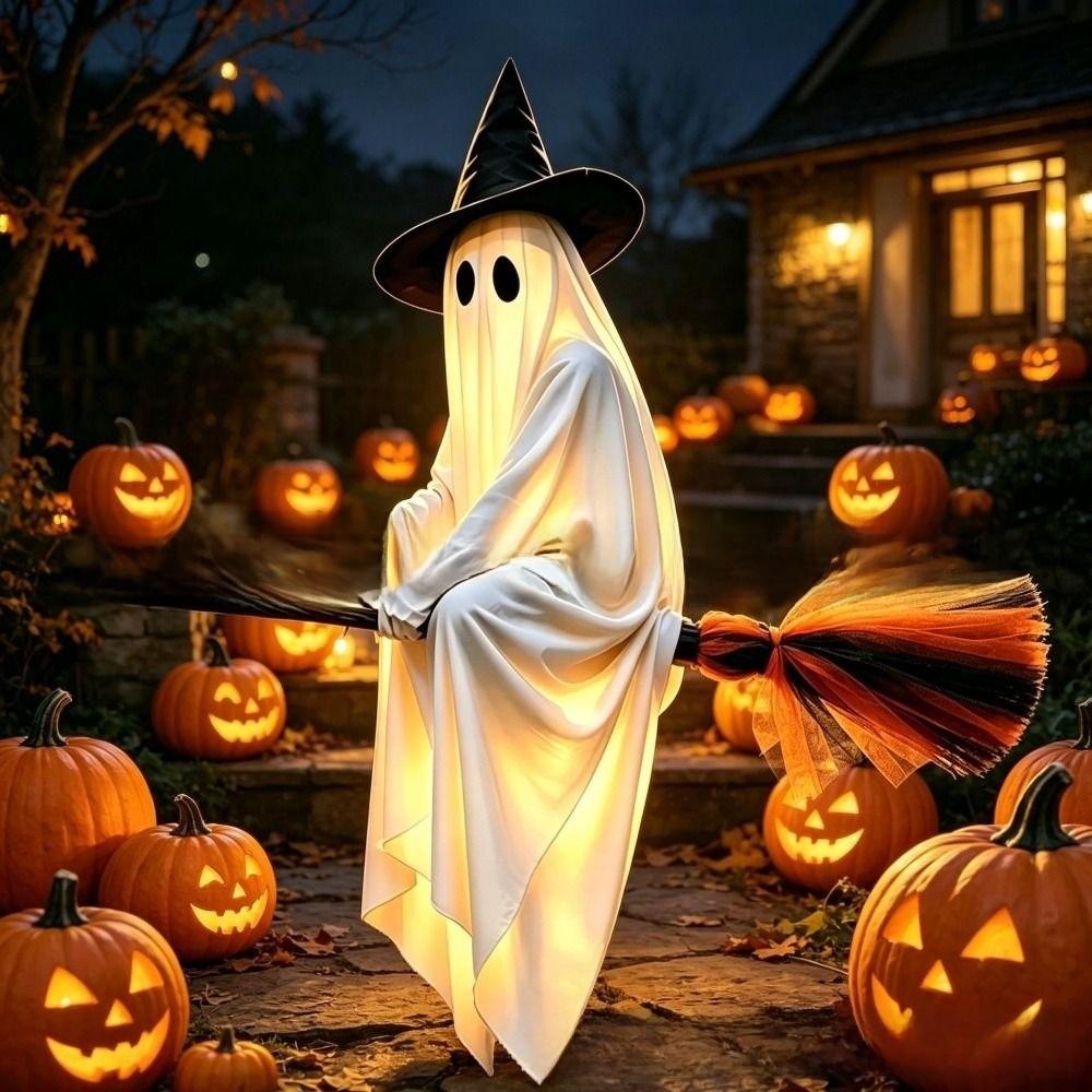 Leichtes hängendes Halloween-Geister-Schaukel-Set Spukiger leuchtender Effekt Geister-Schaukel-Set Außeneingang