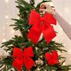 3Pcs Soft Velvety Fabric Bowknot Ornament Christmas Tree Bowknot Decoration For Mantels Wedding Festival Celebration