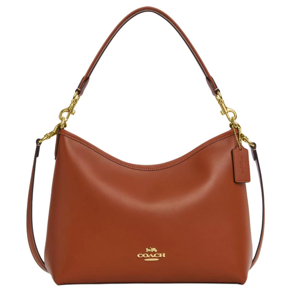 

Coach Laurel 31 Logo Hardware Smooth Pebble Leather Crossbody Shoulder Bag Large Women bags Brown CBG99-IMTN2 Basic Set (Bag+Dust Bag)