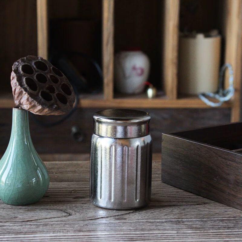 Pure Titanium Portable Tea Caddy