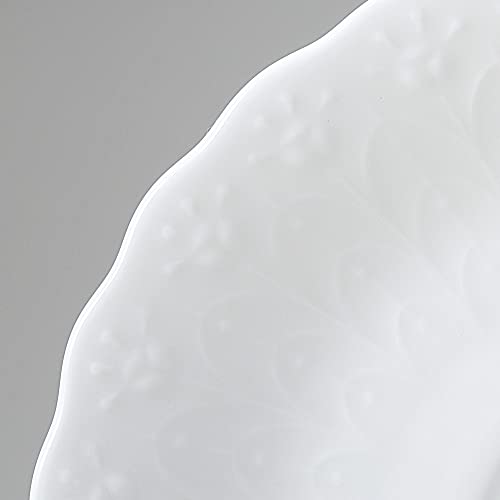 NARUMI Silky White 19cm Bone China Cake Plate 9968-1526