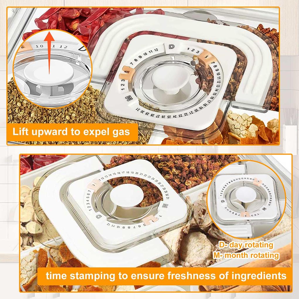 ABS Snackle Box Container With Time Record Party Or Picnic Snack Trays With Compartments Snack Boxes