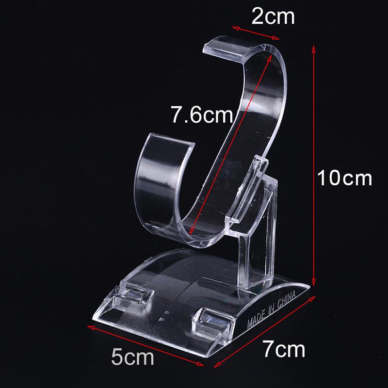Clear Plastic Wrist Watch Display Rack Holder Sale Show Case Stand Tool