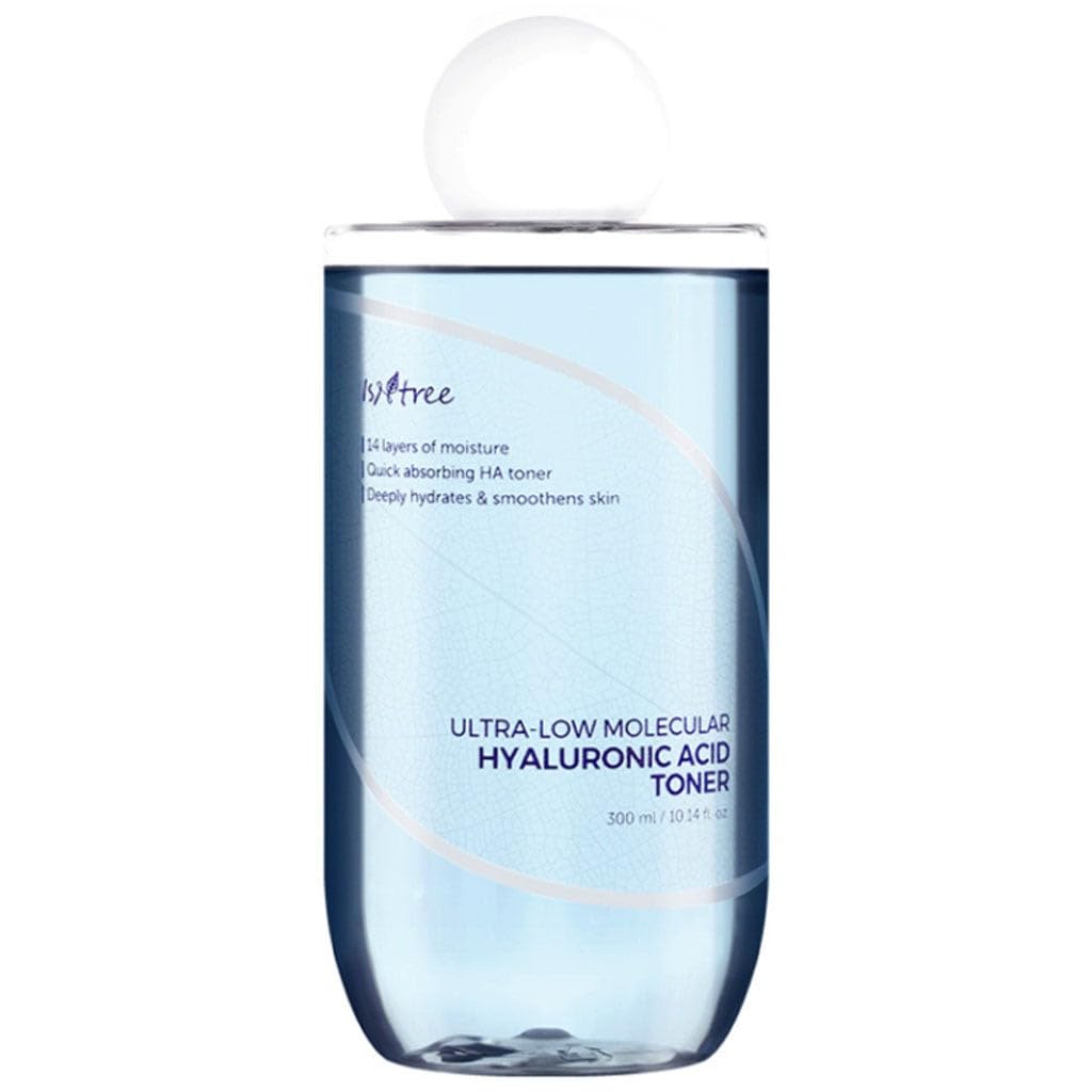 ISNTREE Molecular Weight Hyaluronic Acid Toner 300ml Molecular Weight Hyaluronic Deep Sea Mildly Vegan Ultra-Low / Ultra-Low Acid, Water, Acidic,