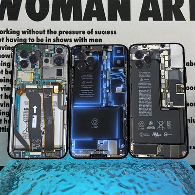 Inside Circuit Board Phone Case For IPhone 16 15 14 11 12 13 Mini Pro XS Max Cover 6 7 8 Plus X Funda Shell