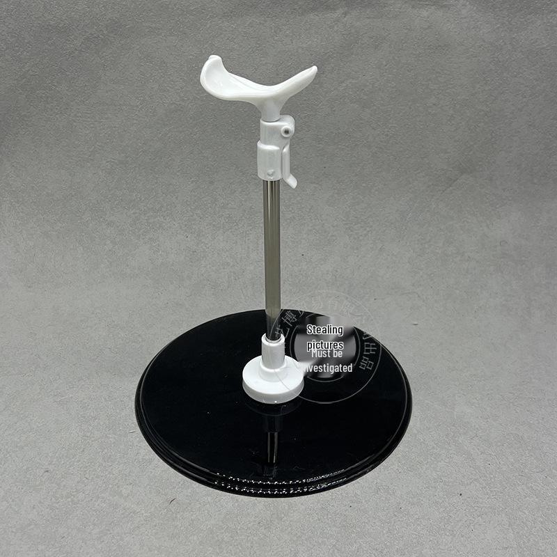Adjustable Stainless Steel Doll Stand for 30cm to 60cm BJD Dolls with Multiple Support Points