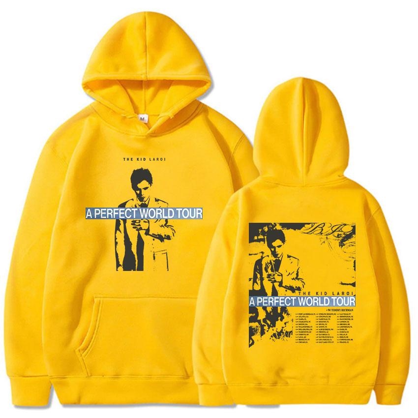 A PERFECT WORLD TOUR 2026 Hoodies THE KID LAROI Graphic Sweatshirt Long Sleeve Loose Casual Pullover Print Merch