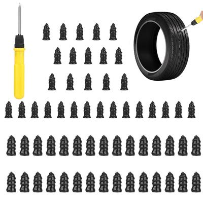 Gerinkoken Tire Repair Rubber Nails | Tire Screw Plug High Speed Tool with Screwdriver