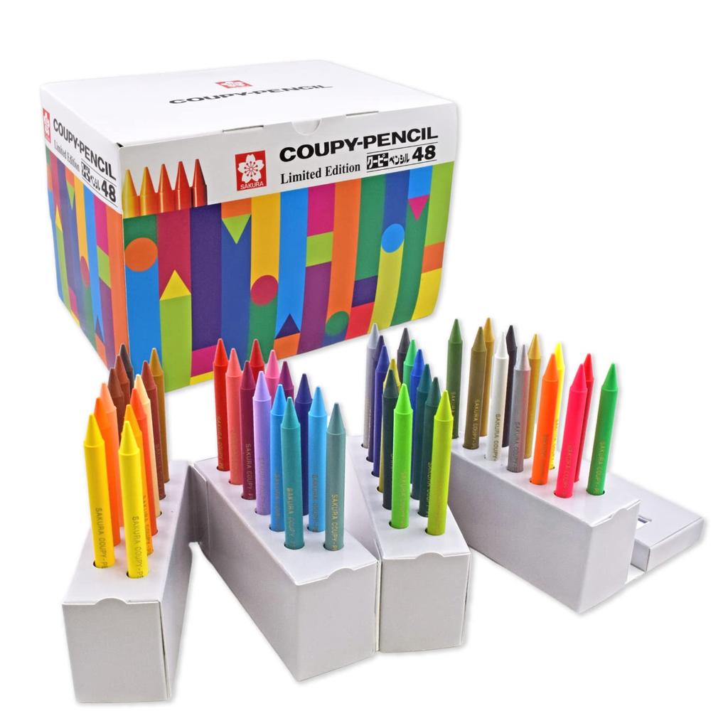 Sakura Colored Coupy Pen Stand 48 Cray-Pas Pencils, Pencils, Type, Colors, FY48-AZ