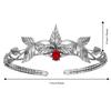 Forehead Ornaments Crystal Tiara Vintage Alloy Queen Princess Crown Crown Tiaras  Birthday Gift