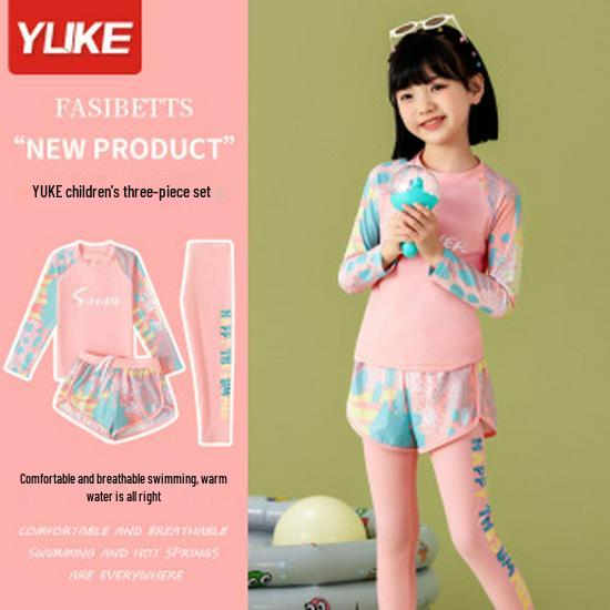 Dívčí konzervativní rychleschnoucí plavky s dlouhým rukávem (Styl 2025)