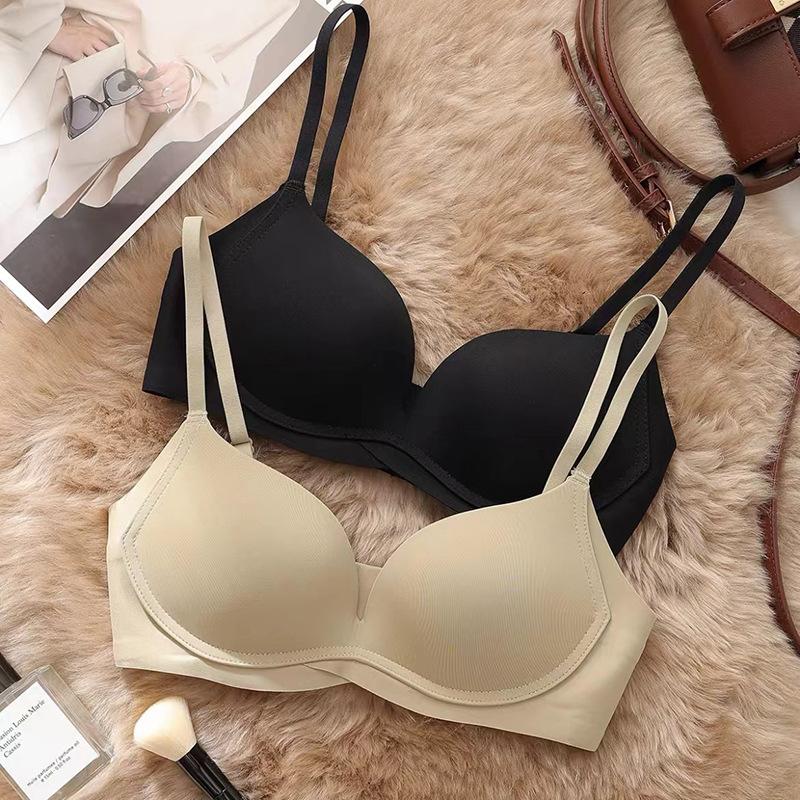 Women's One-piece Bra Comfortable Without Steel Ring Small Chest Seamless  Gathered Underwear Thin Sexy Bra Invisible Bra