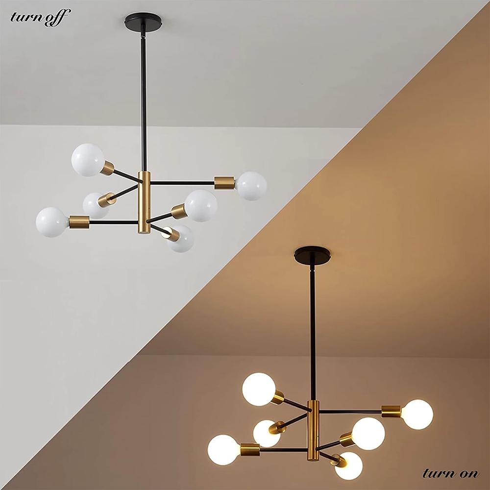 Lámpara de Araña LED Nórdica Minimalista Luces Colgantes de Frijol Mágico Para Sala de Estar Dormitorio Restaurante Hotel Iluminación Decorativa Interior