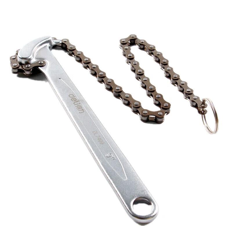 Deli 9-inch Chain Wrench for Oil Filters