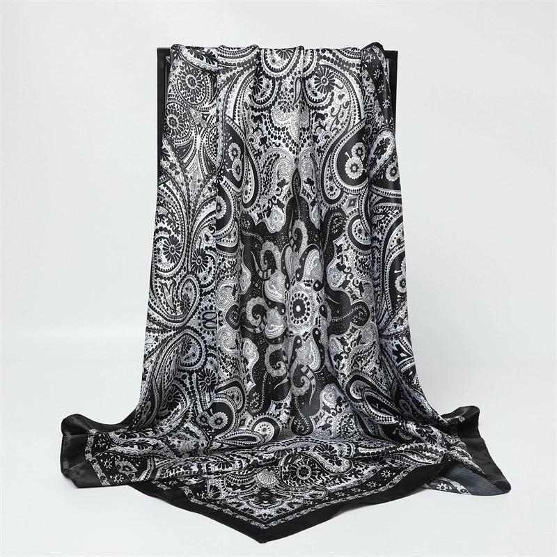 90CM Women Fashion Square Lady Shawl Colorful Lace Scarf Female Tassel Shawls Scarves Spring Summer Photo Props Accessories