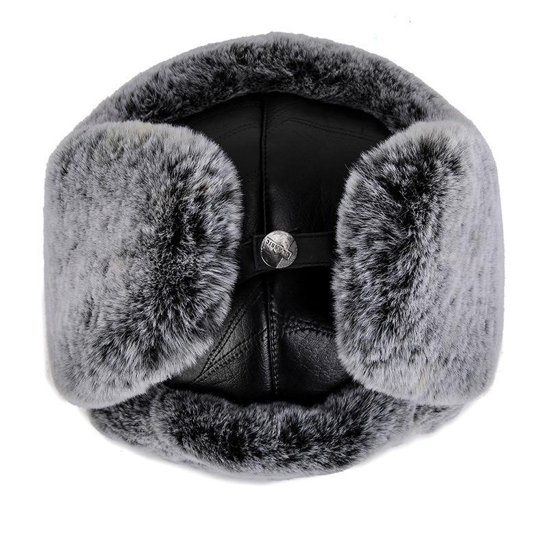 Winter Cold Hat Imitation Rabbit Hair Men's Riding Ear Protection Cotton Hat Piled Thickened Warm Hat